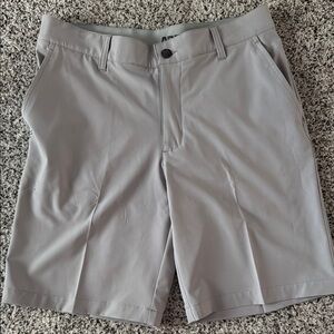 Adidas Gray Flat Front Performance Shorts